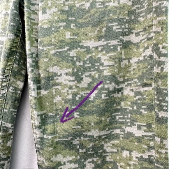 Rag & Bone Green Skinny Camo Jeans Size 27 - Picture 6 of 12